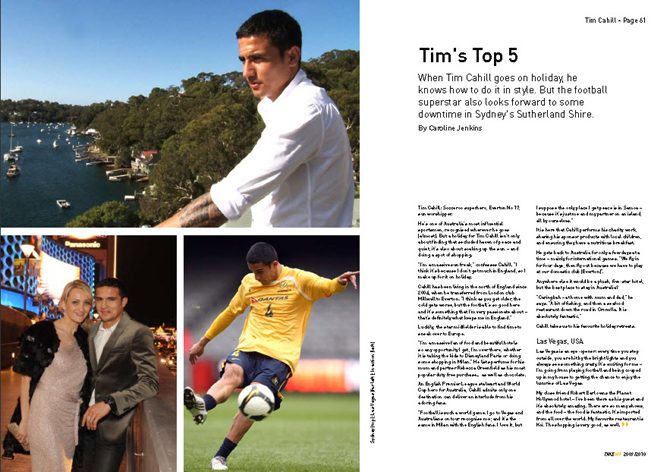 Celebrity athlete - Tim Cahill